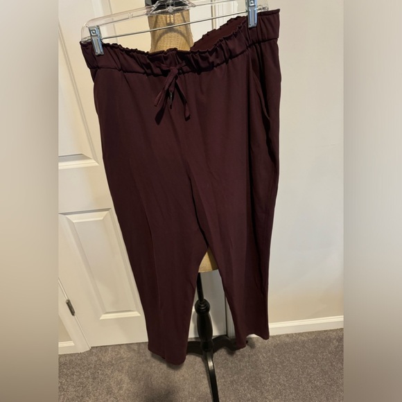 Women's Burgundy Pants - Picture 1 of 9